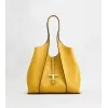 托德斯/Tod's 女人 黃色 T Timeless 中号皮革购物手袋 XBWTSBA0300Q8EG404