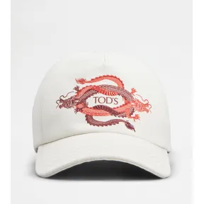 托德斯/Tod's 男女皆宜的 奶油色 中国新年特别款-棒球帽 XEUH07001L0OELC009