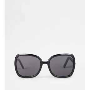 托德斯/Tod's Woman BLACK Sunglasses with Temples in Leather XOW03515920AG8PZB999