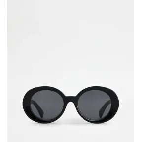 托德斯/Tod's Woman 黑色 橢圓形太陽眼鏡 XOW03725220KR2PZB999