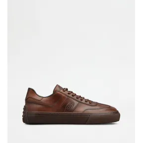 托德斯/Tod's 男人 棕色 皮革运动休闲鞋 XXM03E0GC50S96S607