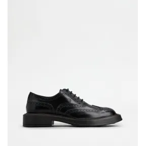 托德斯/Tod's 男人 黑色 皮革系带鞋 XXM61K0F370SOOB999