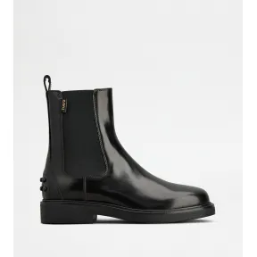 托德斯/Tod's 女人 黑色 皮革踝靴 XXW20L0IQ40AKTB999