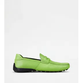 托德斯/Tod's 男女皆宜的 绿色 皮革乐福鞋 Y5U86K0HL90BR0V200