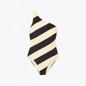 汤丽柏琦/Tory Burch 印花单肩连体泳衣 136424-005