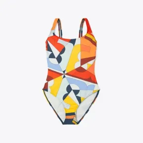 汤丽柏琦/Tory Burch 印花连体肩带泳衣 56981-806