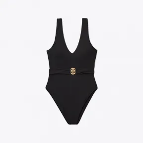 汤丽柏琦/Tory Burch Miller 低胸连体泳衣 73220-001