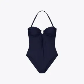 汤丽柏琦/Tory Burch 纯色细带连体泳衣 82891-405