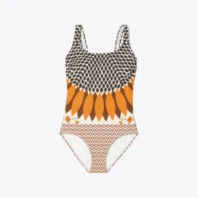 汤丽柏琦/Tory Burch 印花连体泳衣 83807-296