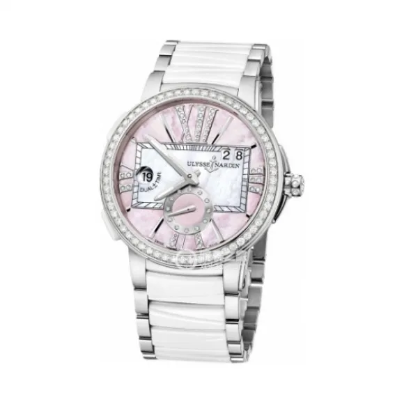 雅典/Ulysse Nardin 经理人系列 不锈钢镶钻，镶嵌60 颗钻石 自动机械 女表 243-10B-7-397
