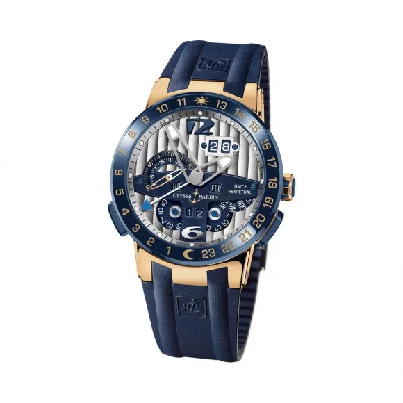 雅典/Ulysse Nardin 复杂功能系列 18k玫瑰金 自动机械 男表 326-00-3