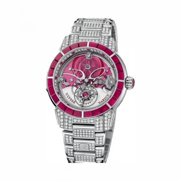 雅典/Ulysse Nardin 经典系列 950铂金镶钻 手动机械 男表 799-88BAG-8F