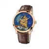 雅典/Ulysse Nardin 鎏金系列 18k玫瑰金 自动机械 男表 8156-111-2-AV