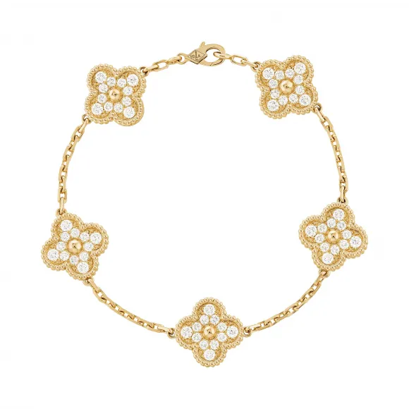 梵克雅宝/Van Cleef & Arpels Vintage Alhambra手链 5图案 - VCARA41400