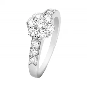 梵克雅宝/Van Cleef & Arpels Fleurette戒指 单排镶钻设计 小号款式 - VCARA47100