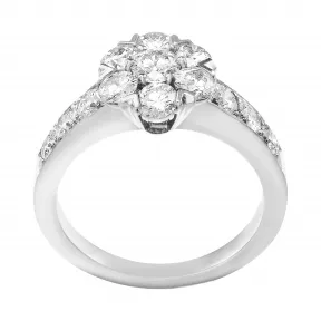 梵克雅宝/Van Cleef & Arpels Fleurette戒指 单排镶钻设计 大号款式 - VCARA47400