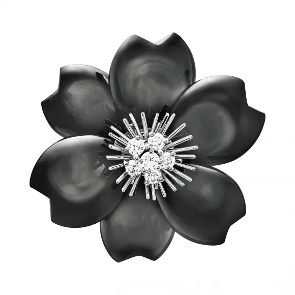 梵克雅宝/Van Cleef & Arpels Rose de No?l胸针 中号款式 - VCARA53300
