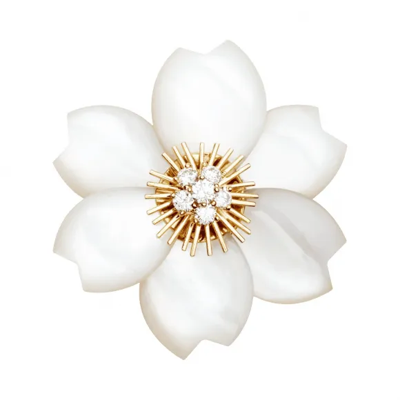 梵克雅宝/Van Cleef & Arpels Rose de No?l胸针 中号款式 - VCARA53400