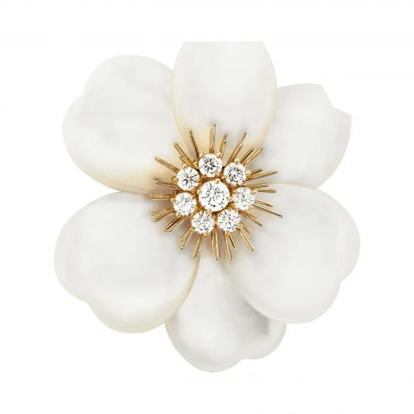 梵克雅宝/Van Cleef & Arpels Rose de No?l胸针 大号款式 - VCARA53800