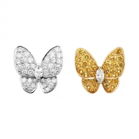 梵克雅宝/Van Cleef & Arpels Two Butterfly耳环 - VCARB15100