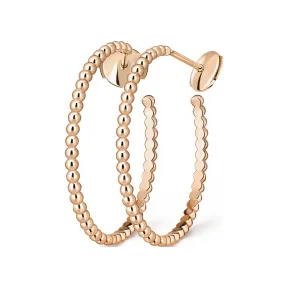 梵克雅宝/Van Cleef & Arpels Perlée pearls of gold环形耳环 小号款式 VCARN9PL00