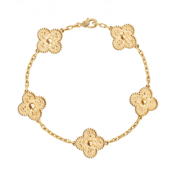 梵克雅宝/Van Cleef & Arpels Vintage Alhambra手链 5图案 - VCARO1IE00
