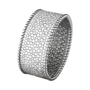 梵克雅宝/Van Cleef & Arpels Perlée钻石手镯 中号款式 - VCARO2EY00