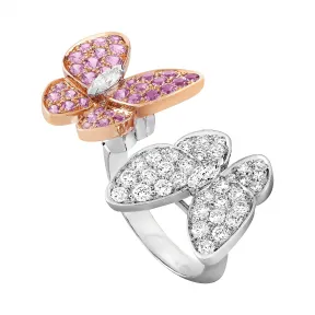 梵克雅宝/Van Cleef & Arpels Two Butterfly指间戒 - VCARO3M500