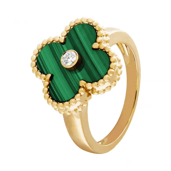 梵克雅宝/Van Cleef & Arpels Vintage Alhambra戒指 - VCARO3QM00