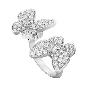 梵克雅宝/Van Cleef & Arpels Two Butterfly指间戒 - VCARO61900
