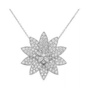 梵克雅宝/Van Cleef & Arpels Lotus胸针吊坠 大号款式 - VCARO6P700