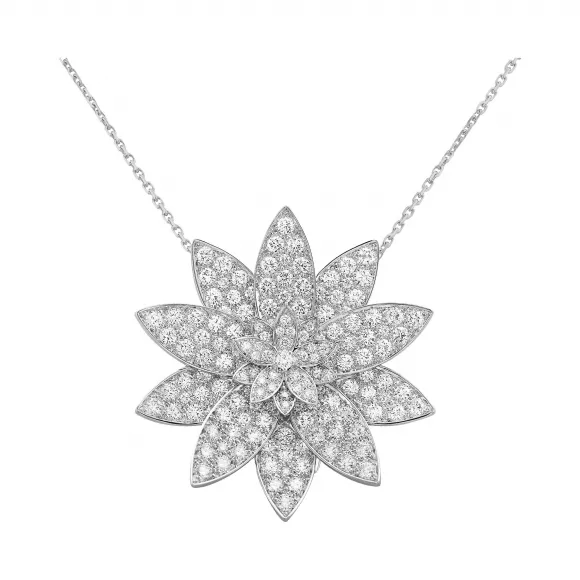 梵克雅宝/Van Cleef & Arpels Lotus胸针吊坠 大号款式 - VCARO6P700