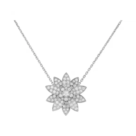 梵克雅宝/Van Cleef & Arpels Lotus胸针吊坠 中号款式 - VCARO6P800