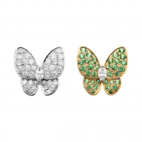 梵克雅宝/Van Cleef & Arpels Two Butterfly耳环 - VCARO6W600