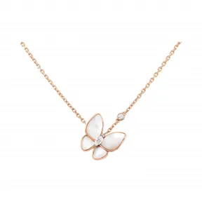 梵克雅宝/Van Cleef & Arpels Two Butterfly吊坠项链 - VCARO8FO00