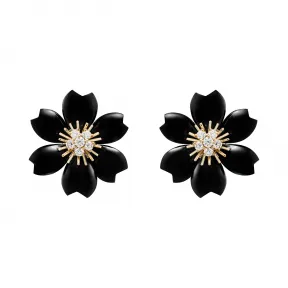 梵克雅宝/Van Cleef & Arpels Rose de No?l耳环 小号款式 - VCARO9B200