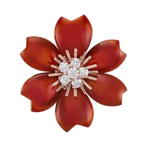 梵克雅宝/Van Cleef & Arpels Rose de No?l吊坠胸针 小号款式 - VCARO9B400