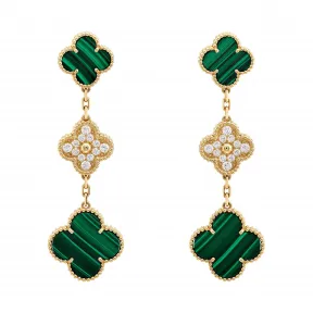梵克雅宝/Van Cleef & Arpels Magic Alhambra耳环 3枚四叶幸运图案 - VCARO9II00