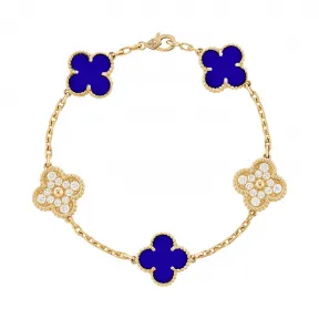 梵克雅宝/Van Cleef & Arpels Vintage Alhambra手链 5图案 - VCARO9LW00