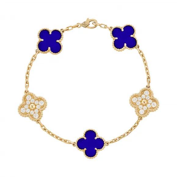 梵克雅宝/Van Cleef & Arpels Vintage Alhambra手链 5图案 - VCARO9LW00