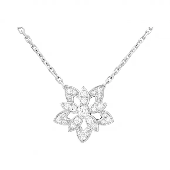 梵克雅宝/Van Cleef & Arpels 镂空Lotus吊坠 迷你款式 - VCARP0ZW00