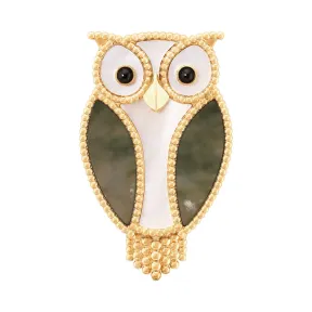 梵克雅宝/Van Cleef & Arpels Lucky Animals Owl胸针 - VCARP2AV00