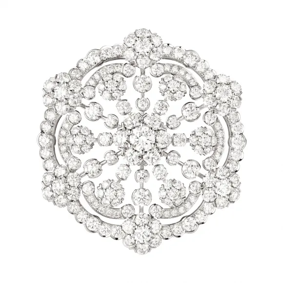 梵克雅宝/Van Cleef & Arpels Snowflake胸针和吊坠 - VCARP39900