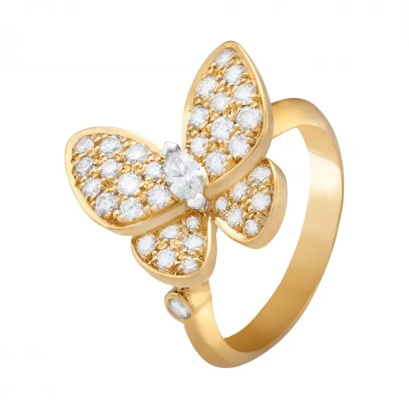 梵克雅宝/Van Cleef & Arpels Two Butterfly戒指 - VCARP3DQ00