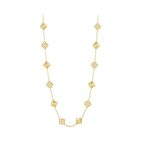 梵克雅宝/Van Cleef & Arpels Vintage Alhambra长项链 20枚四叶幸运图案 - VCARP4KM00