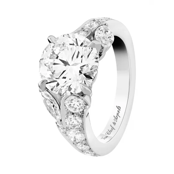 梵克雅宝/Van Cleef & Arpels Jasmin钻石戒指 3.16克拉的DVVS2级钻石 - VCARP5SH00