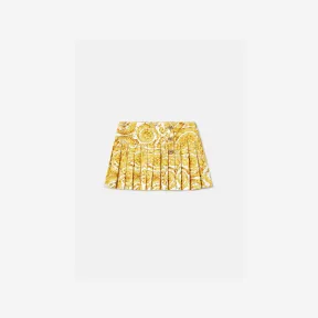 范思哲/Versace 儿童女孩系列 Barocco Kids百褶裙 1007748-1A06535-5W050