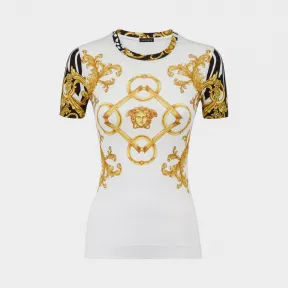 范思哲/Versace Signature 印花上衣 - 打印 衬衫&上衣 A77510-A223263_A7001