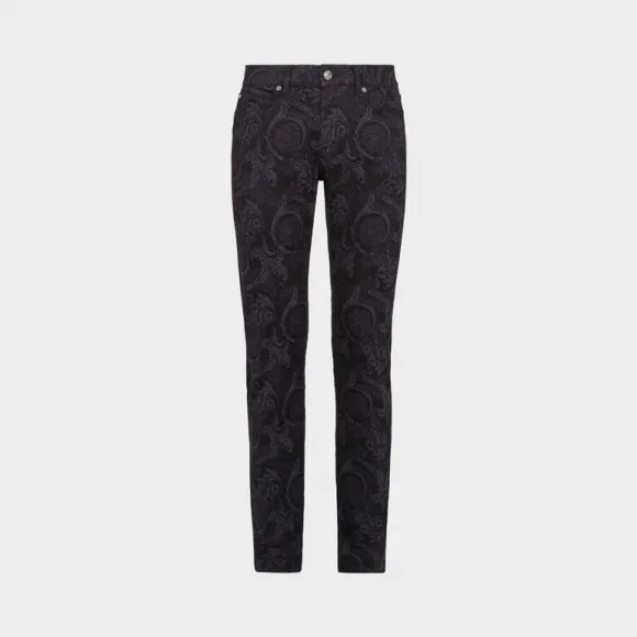 范思哲/Versace Barocco印花牛仔裤 A81832-A228763_A436