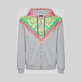 范思哲/Versace Fluo Barocco嵌饰帽衫 A83088-A230599_A745